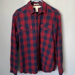 Flannel Regular Fit Men's Size M